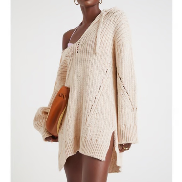 G. Label by GOOP Cream Alida Drop-Stitch Surf Sweater Size XL - Picture 5 of 7